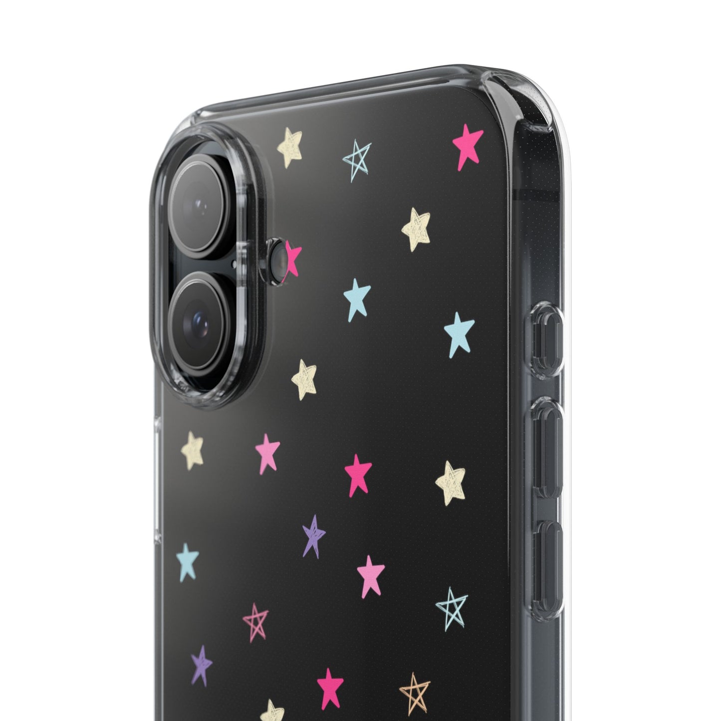 Star Pattern Clear Phone Case – Stylish & Durable Protection for Your Phone