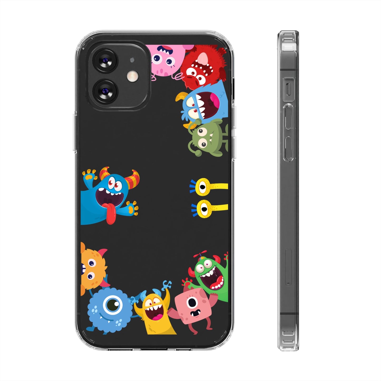 Monster Party Clear Phone Case