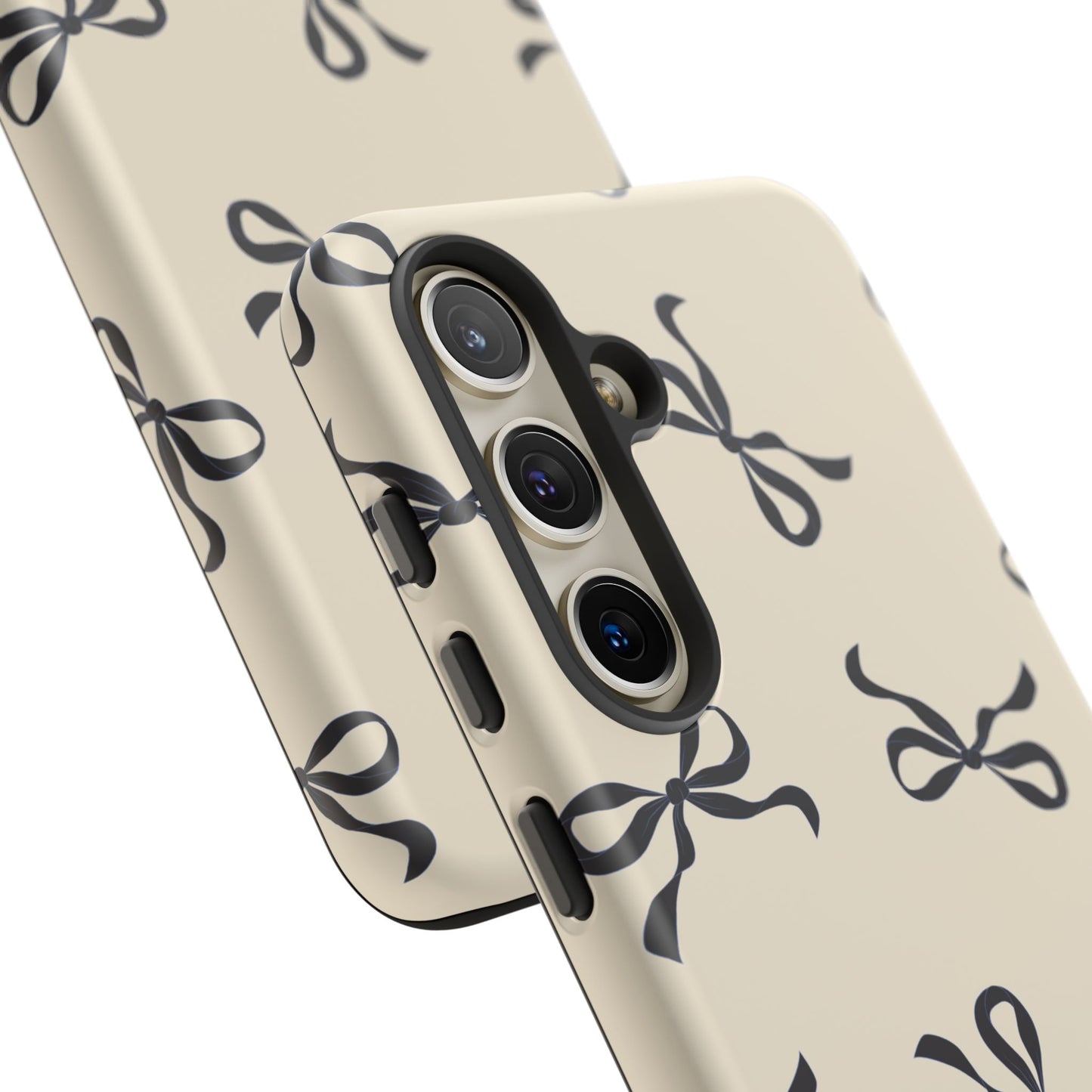 Beige and Black Bow Phone Case - JGUS