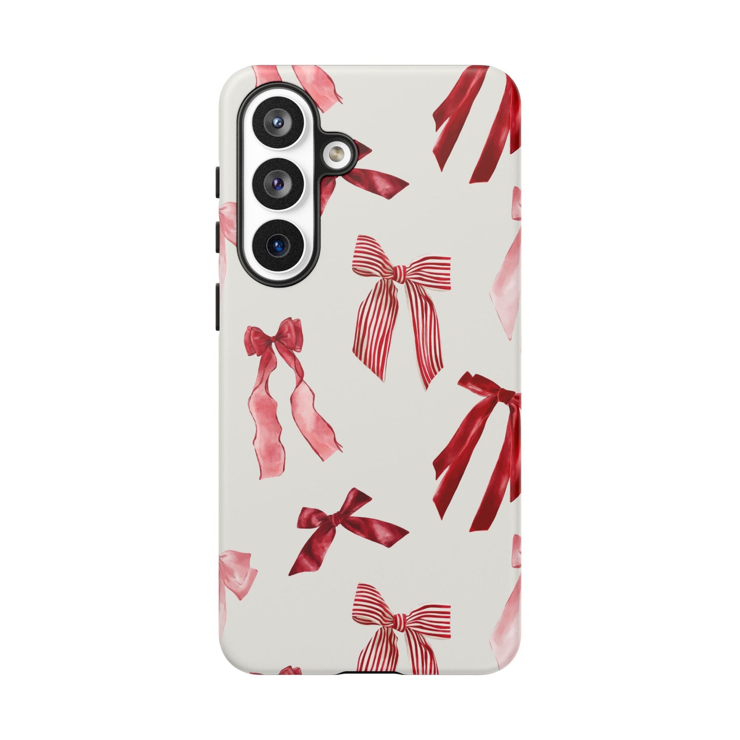 Burgundy Chic Bow Design Phone Case - JGUS