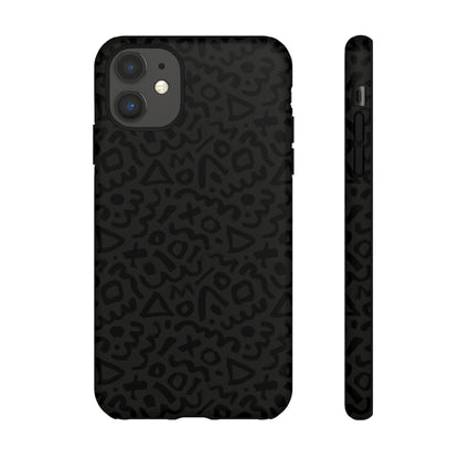 Retro Geometric Vibes Phone Case – 80s 90s Vintage Abstract Pattern for iPhone & Samsung - JGUS