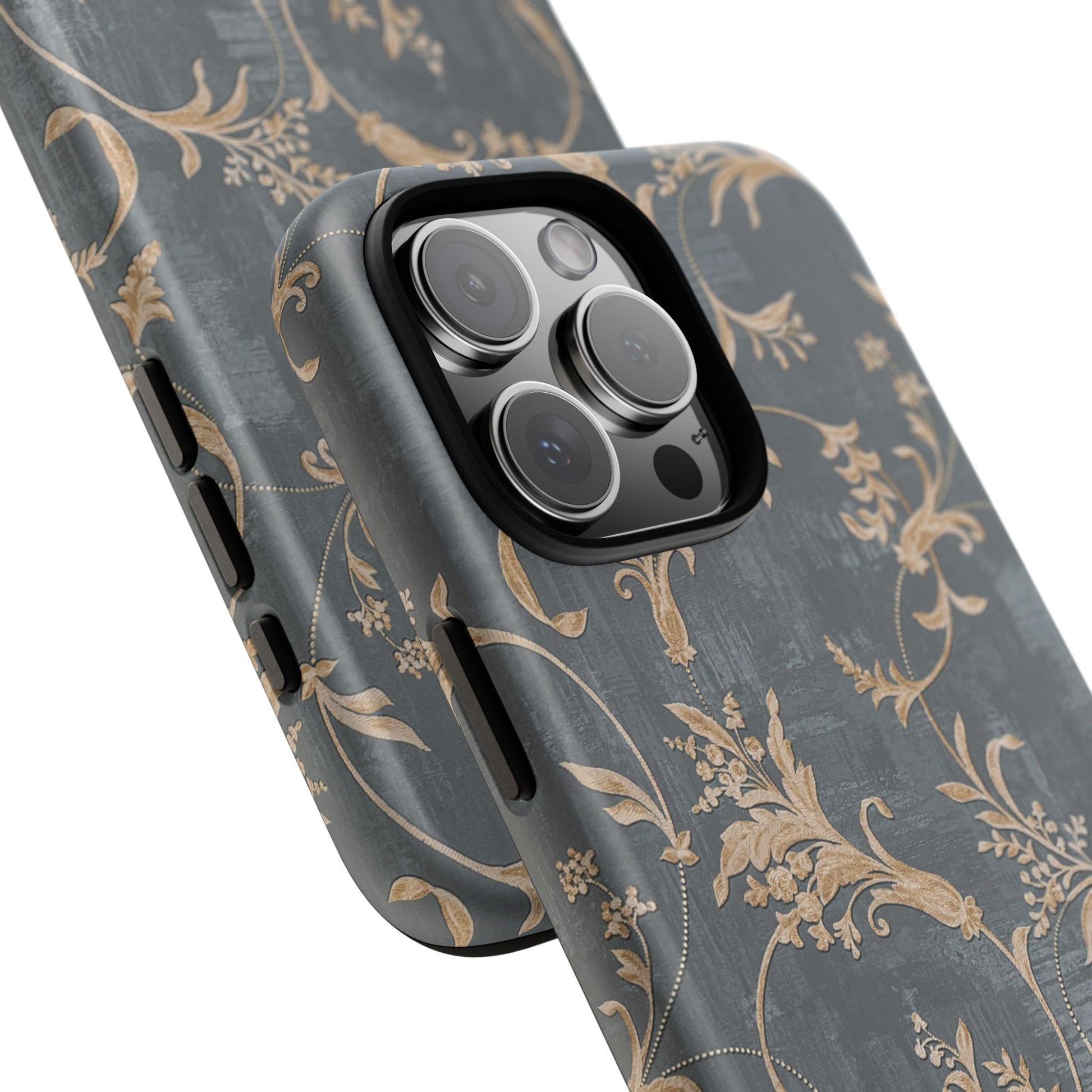Old-Fashioned Flower Phone Case – Aesthetic Protective Cover for iPhone & Samsung - JGUS