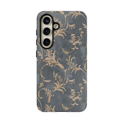 Old-Fashioned Flower Phone Case – Aesthetic Protective Cover for iPhone & Samsung - JGUS