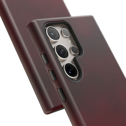 Vintage Burgundy Cherry Phone Case – Elegant Floral Design for iPhone 17 & Samsung Galaxy | Tough Protective Cover - JGUS