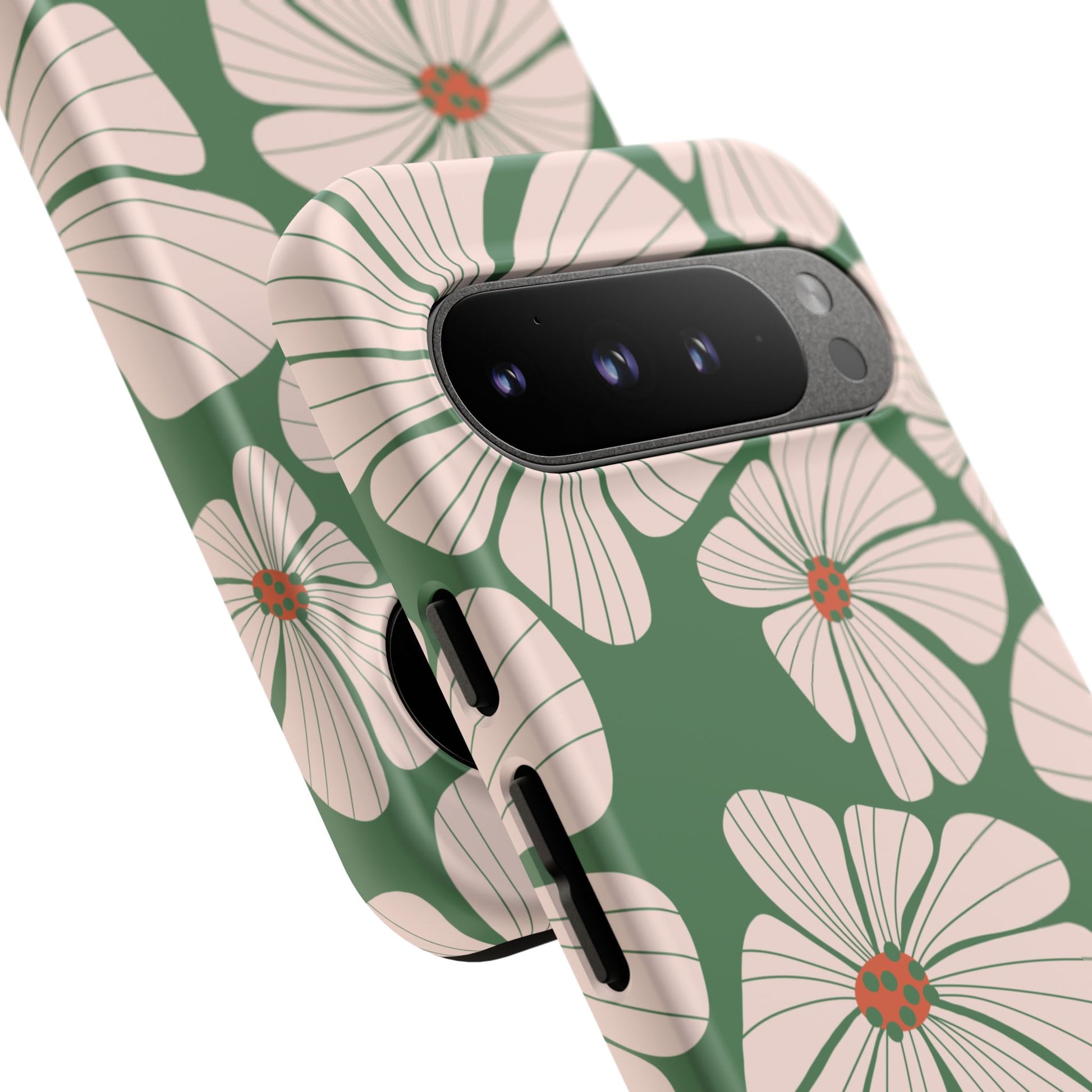 Retro Floral Abstract Phone Case – Vintage 70s & 80s Aesthetic for iPhone & Samsung - JGUS