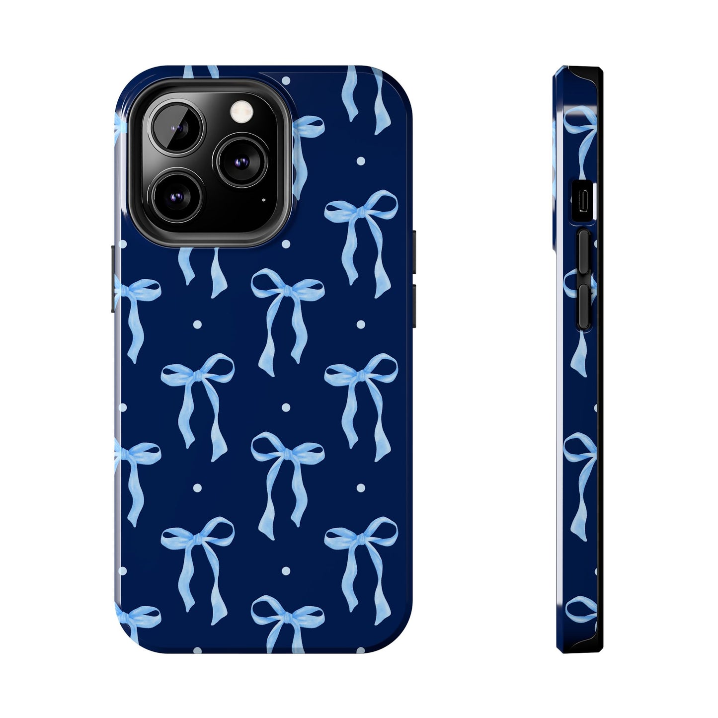 Bows and Blues Phone Case – Cute & Durable Bow Print Case for iPhone & Samsung