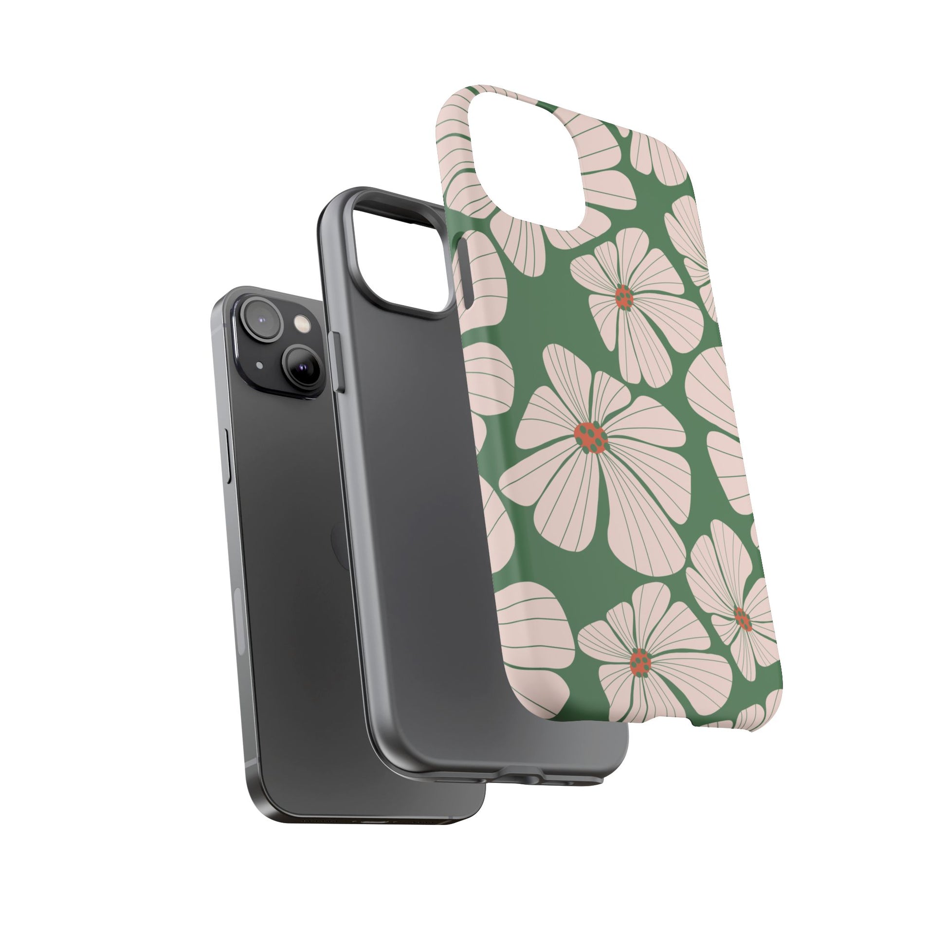 Retro Floral Abstract Phone Case – Vintage 70s & 80s Aesthetic for iPhone & Samsung - JGUS