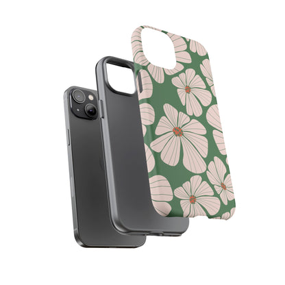 Retro Floral Abstract Phone Case – Vintage 70s & 80s Aesthetic for iPhone & Samsung - JGUS