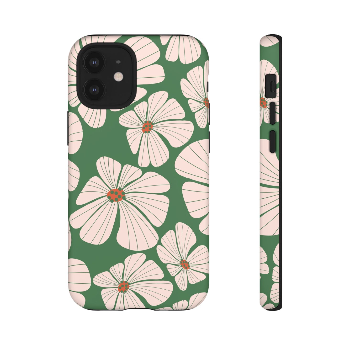 Retro Floral Abstract Phone Case – Vintage 70s & 80s Aesthetic for iPhone & Samsung - JGUS
