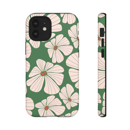 Retro Floral Abstract Phone Case – Vintage 70s & 80s Aesthetic for iPhone & Samsung - JGUS