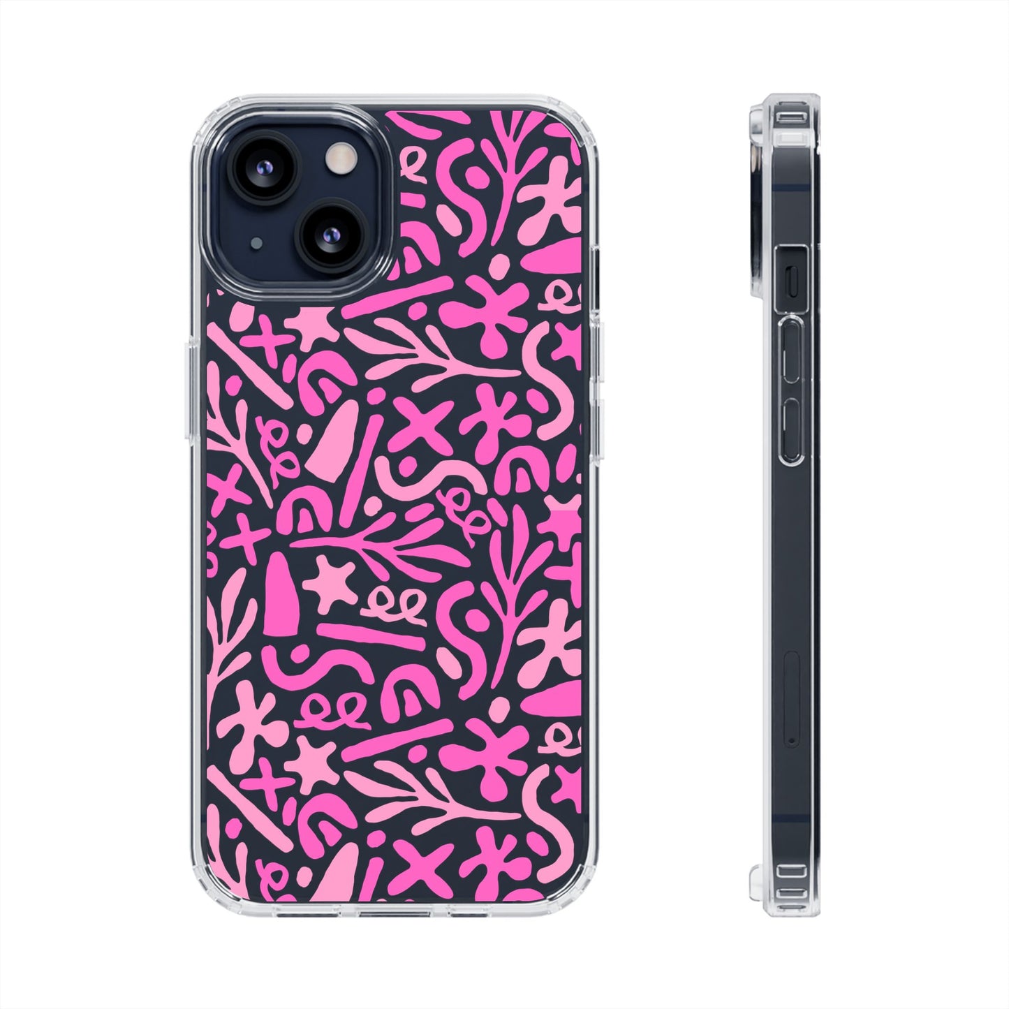 Abstract Vibes Clear Phone Case