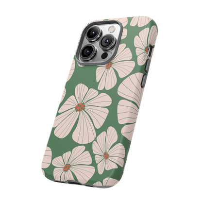 Retro Floral Abstract Phone Case – Vintage 70s & 80s Aesthetic for iPhone & Samsung - JGUS