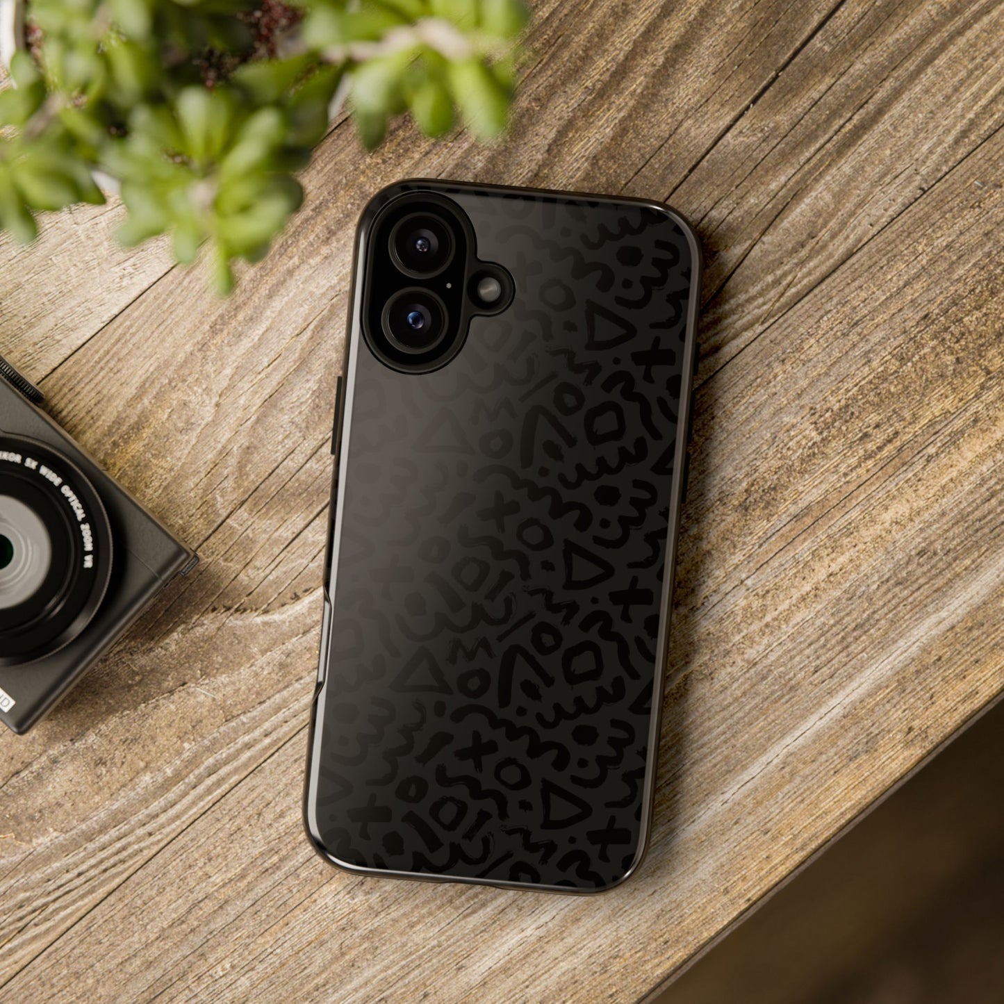 Retro Geometric Vibes Phone Case – 80s 90s Vintage Abstract Pattern for iPhone & Samsung - JGUS