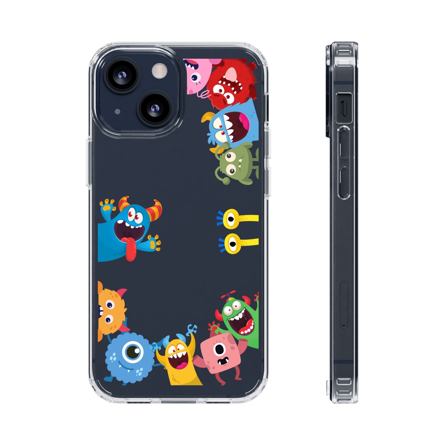 Monster Party Clear Phone Case