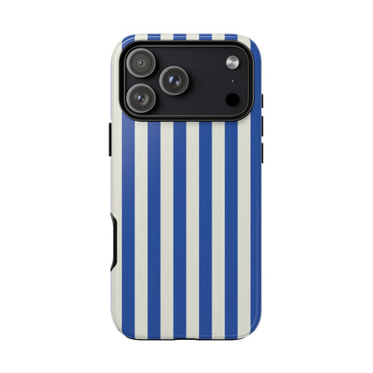 Title: Blue & White Stripe Phone Case – Classic Nautical Pattern for iPhone & Samsung - JGUS