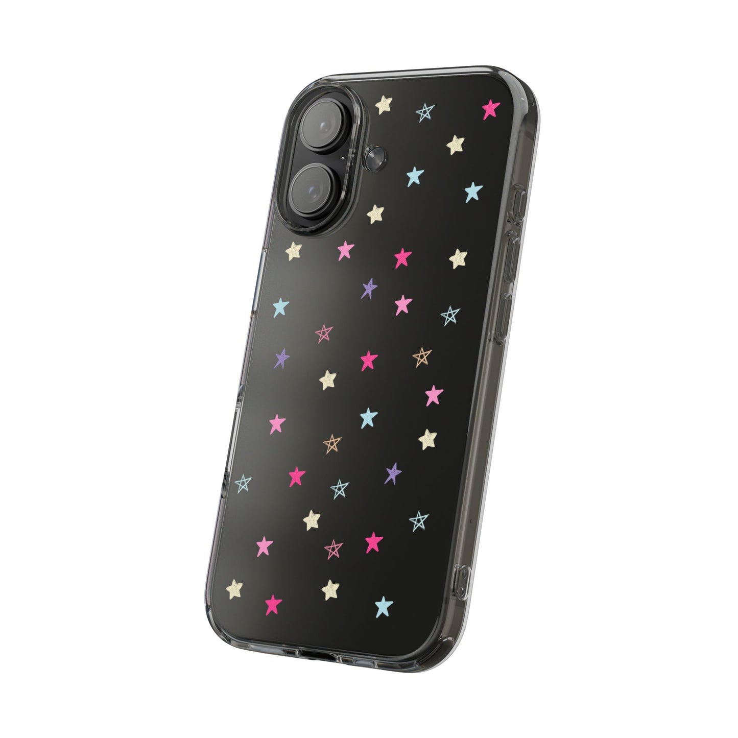 Star Pattern Clear Phone Case