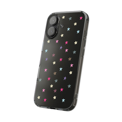 Star Pattern Clear Phone Case