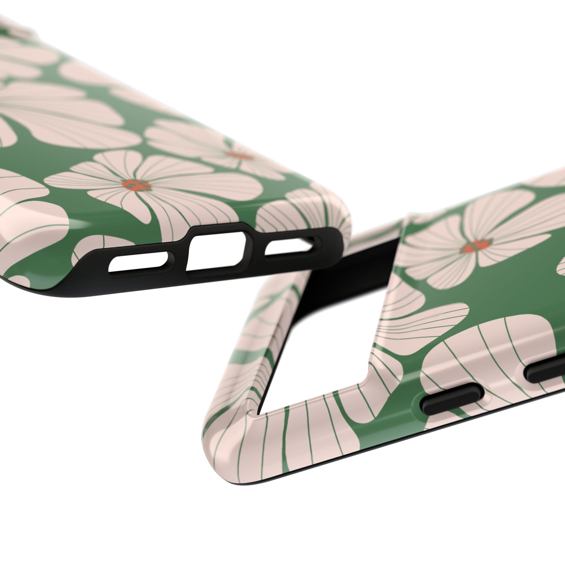 Retro Floral Abstract Phone Case – Vintage 70s & 80s Aesthetic for iPhone & Samsung - JGUS