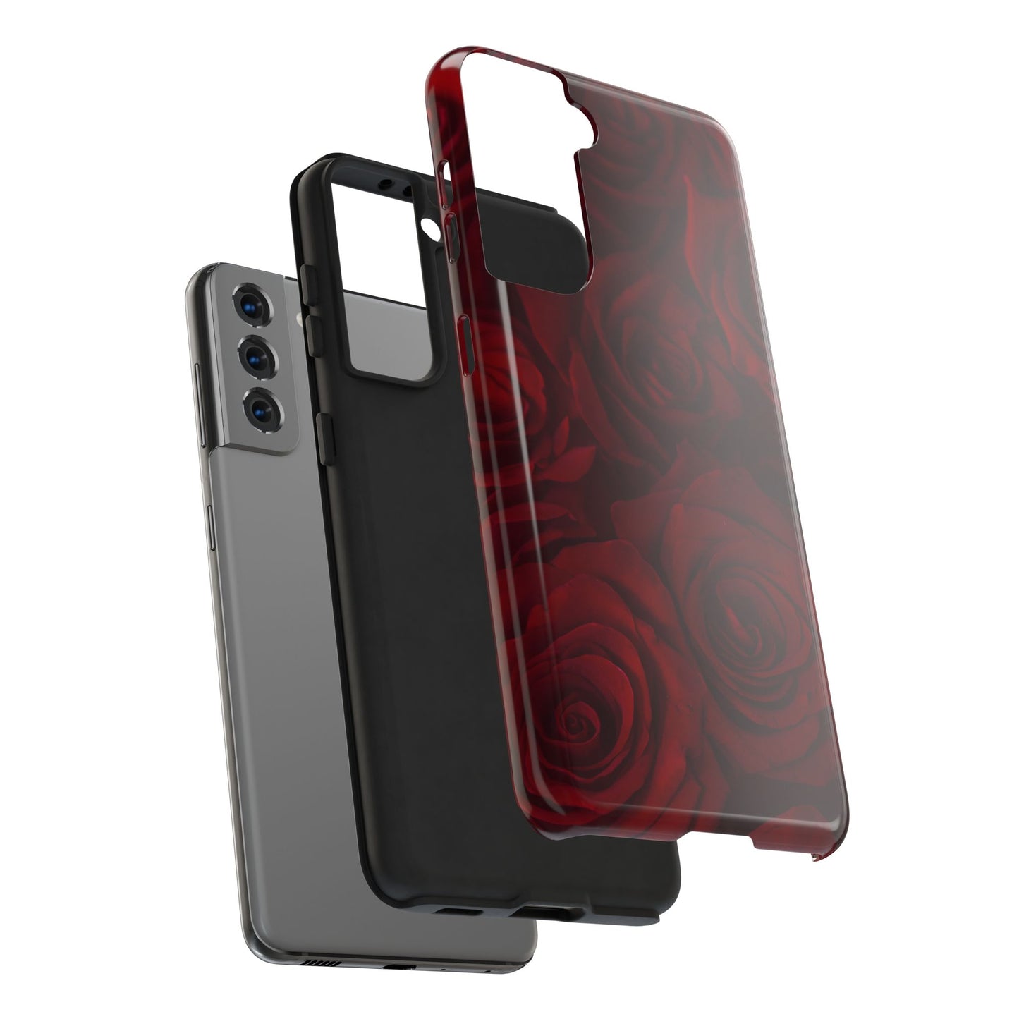 Velvet Rose - Burgundy Floral Phone Case