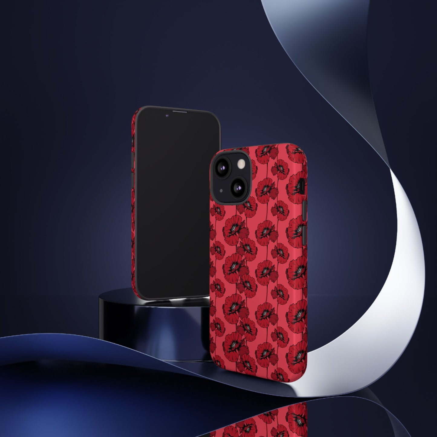Red Poppy Phone Case for iPhone, Samsung & Google Pixel – Bold Floral Statement Aesthetic - JGUS