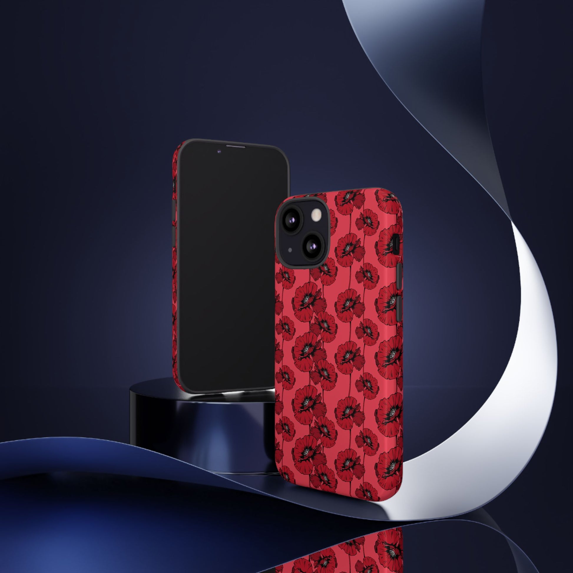Red Poppy Phone Case for iPhone, Samsung & Google Pixel – Bold Floral Statement Aesthetic - JGUS