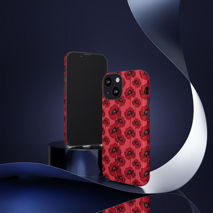Red Poppy Phone Case for iPhone, Samsung & Google Pixel – Bold Floral Statement Aesthetic - JGUS
