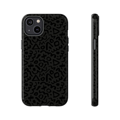 Retro Geometric Vibes Phone Case – 80s 90s Vintage Abstract Pattern for iPhone & Samsung - JGUS