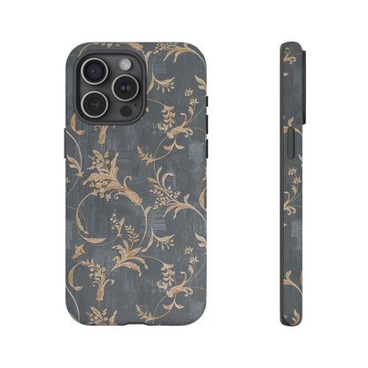 Old-Fashioned Flower Phone Case – Aesthetic Protective Cover for iPhone & Samsung - JGUS