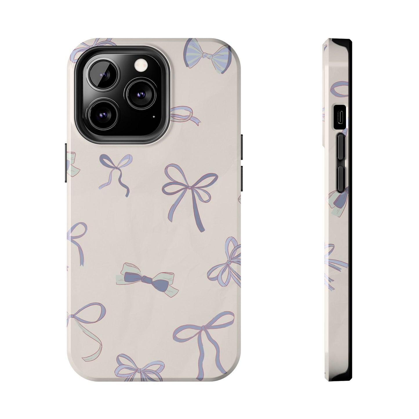 Coquette Pattern Ribbon bow Phone Case iPhone