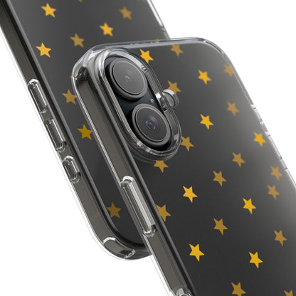 Yellow Stars Clear Phone Case