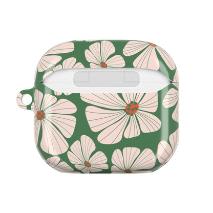 Abstract Retro floral Shockproof & Scratch-Resistant AirPods Case – Wireless Charging Compatible