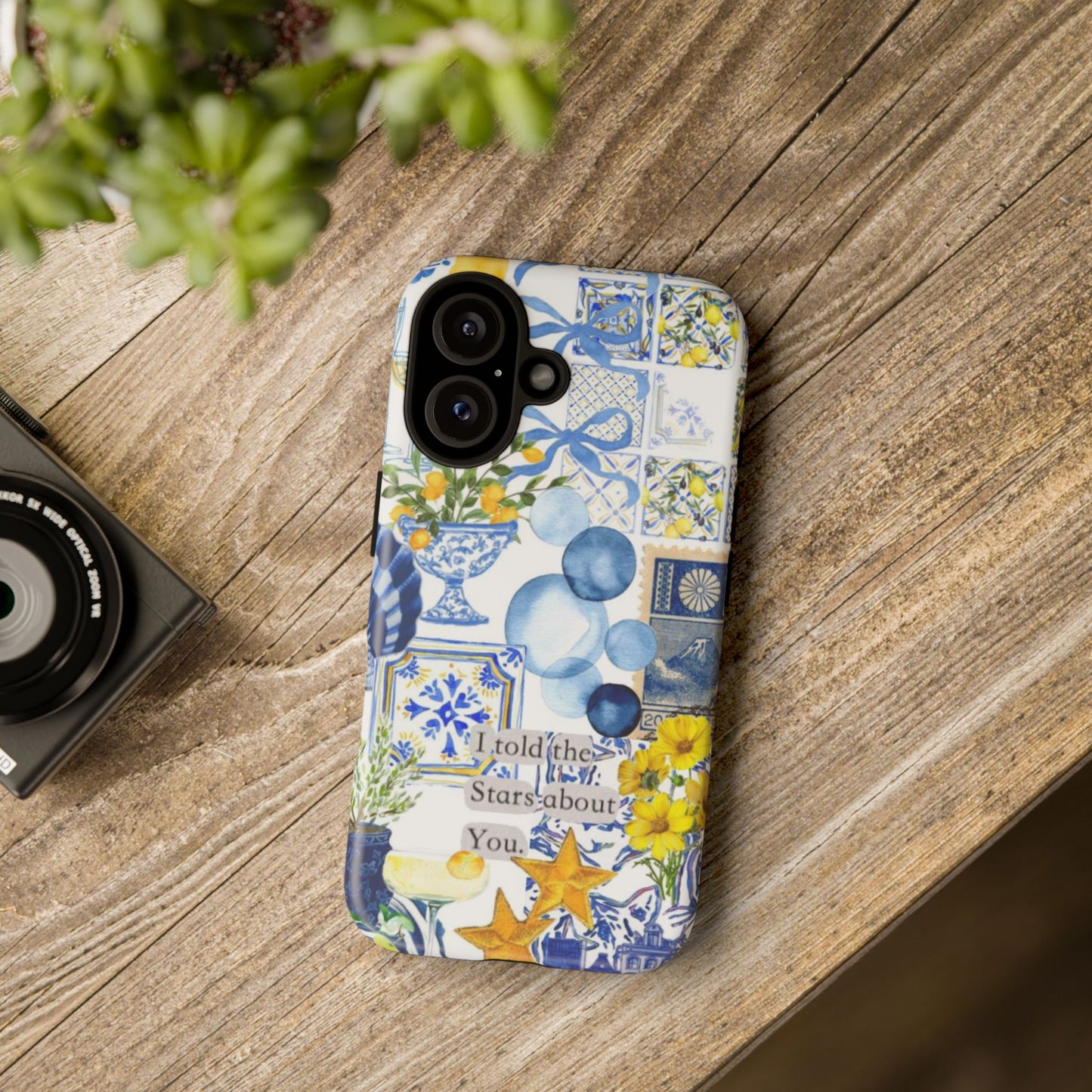 Lemon summertime collage Phone Case