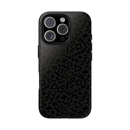 Retro Geometric Vibes Phone Case – 80s 90s Vintage Abstract Pattern for iPhone & Samsung - JGUS