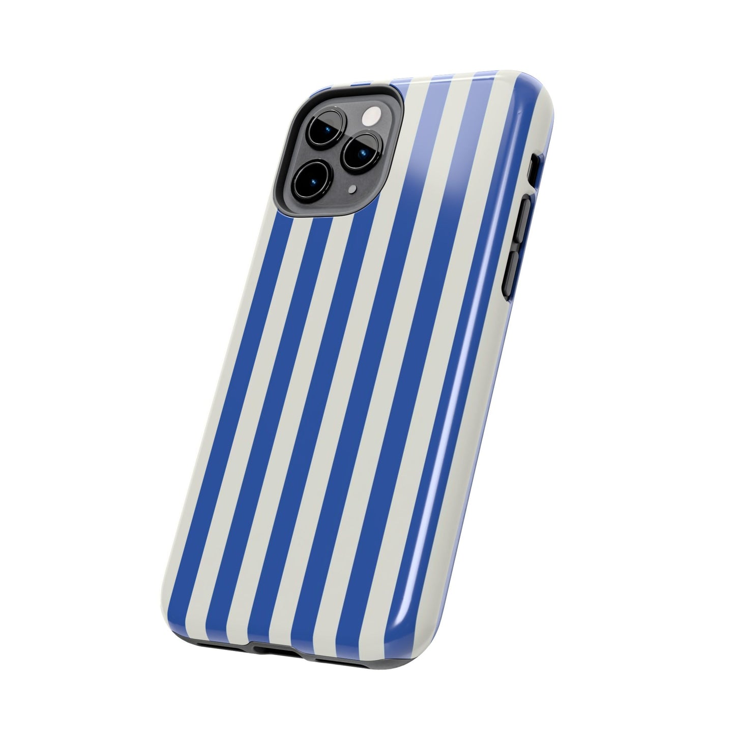 Blue White Striped Phone Case