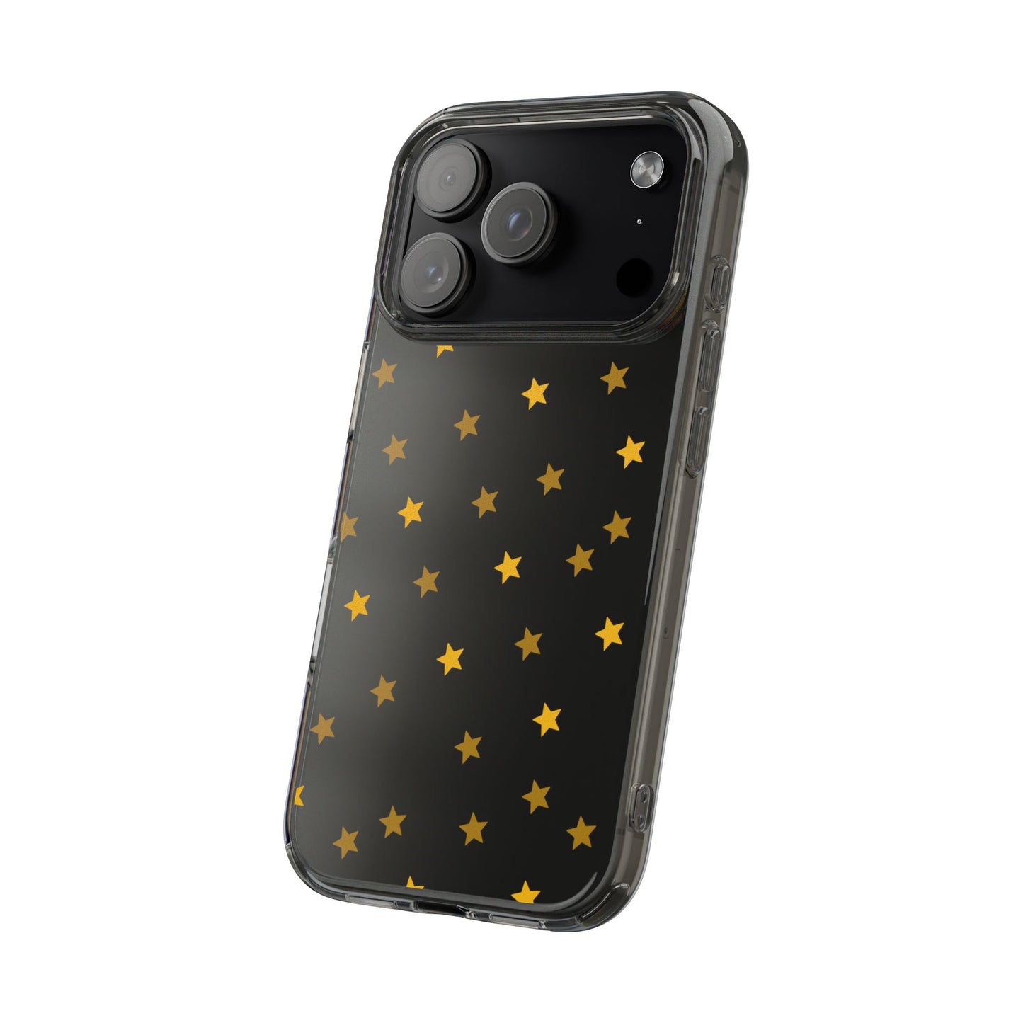Yellow Stars Clear Phone Case