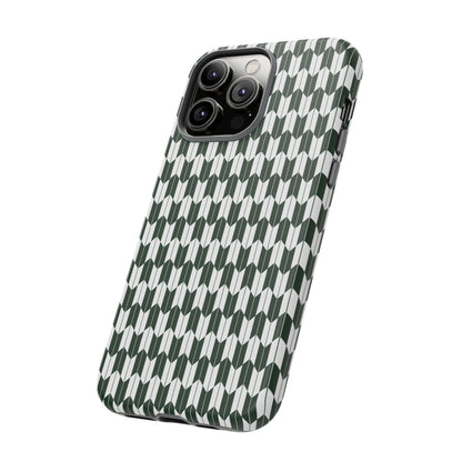 Green Harmony Geometric Phone Case – Durable, Slim, and MagSafe Compatible - JGUS