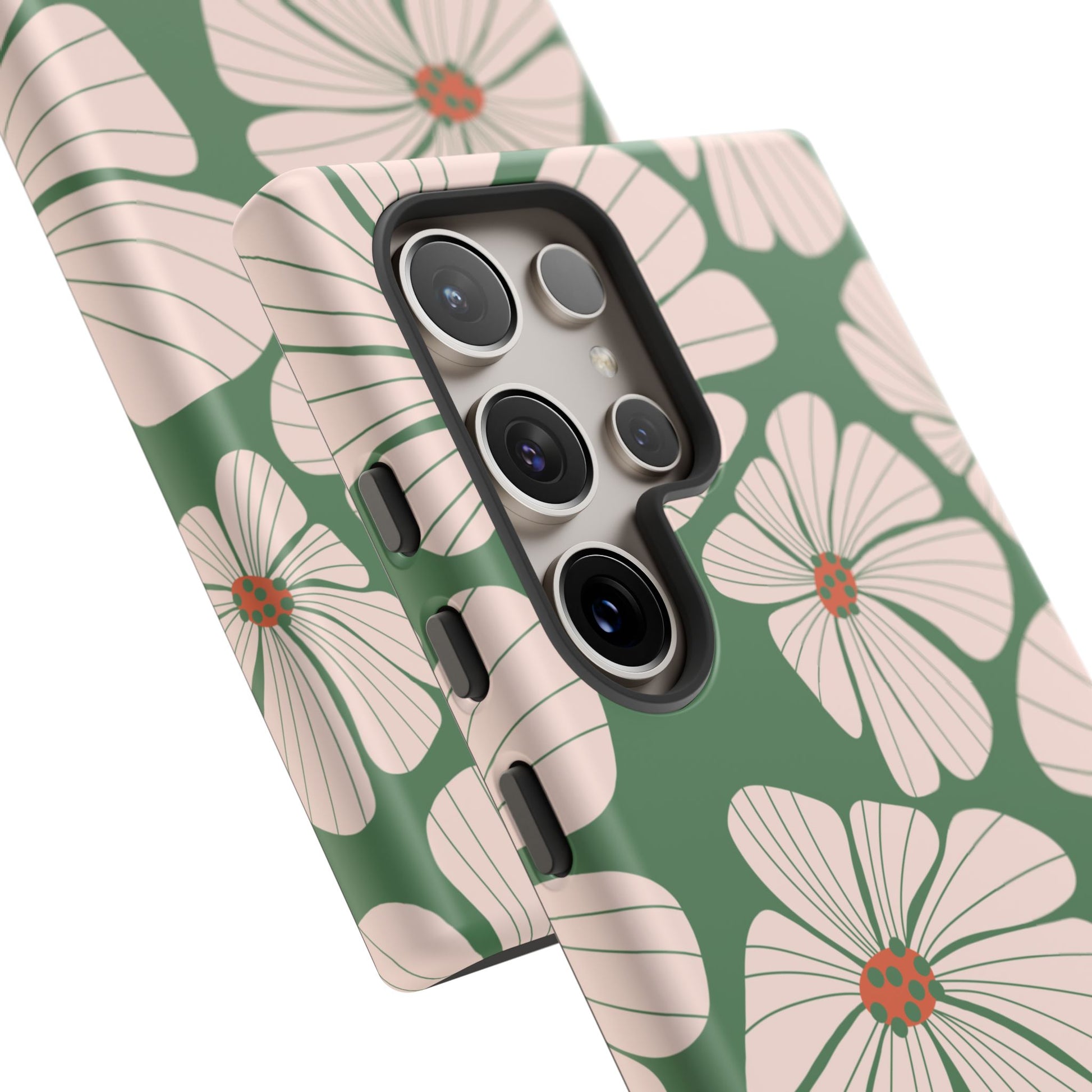 Retro Floral Abstract Phone Case – Vintage 70s & 80s Aesthetic for iPhone & Samsung - JGUS