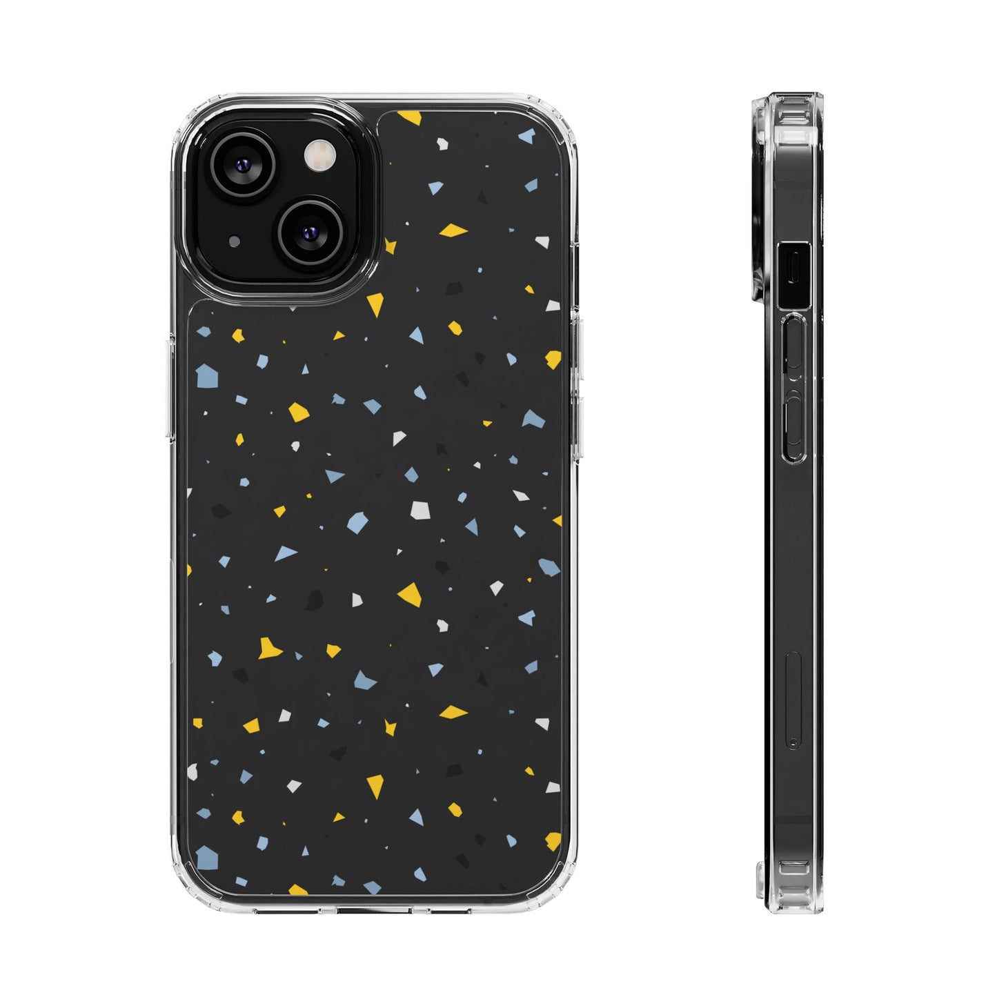 Terrazzo Chic Clear Phone Cases