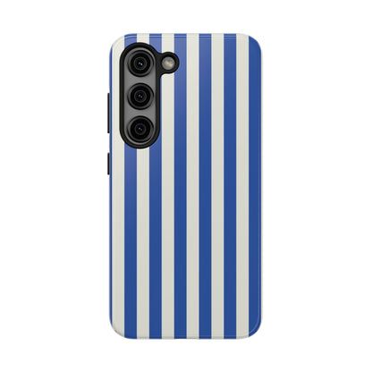 Blue White Striped Phone Case