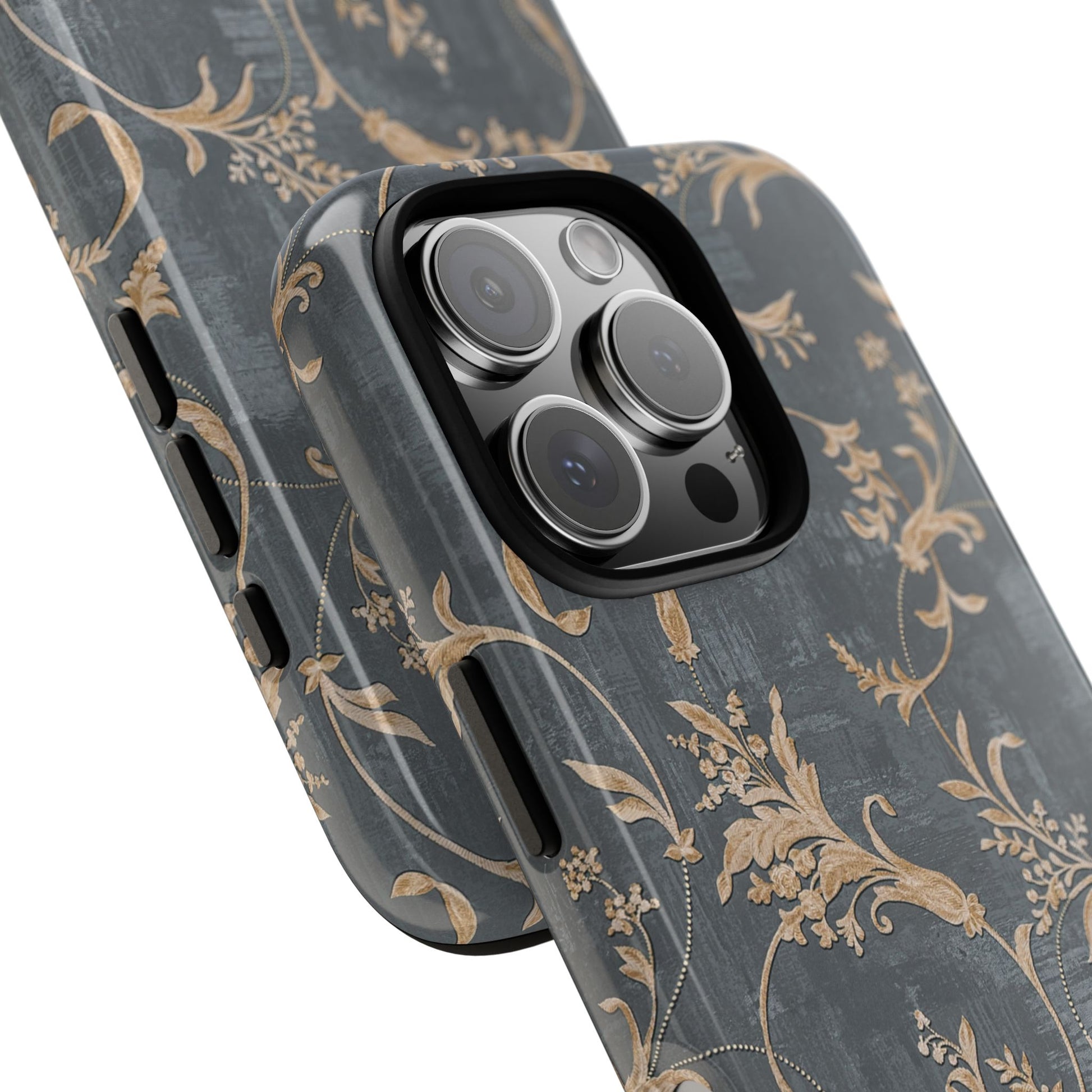 Old-Fashioned Flower Phone Case – Aesthetic Protective Cover for iPhone & Samsung - JGUS