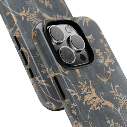 Old-Fashioned Flower Phone Case – Aesthetic Protective Cover for iPhone & Samsung - JGUS