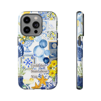 Lemon summertime collage Phone Case