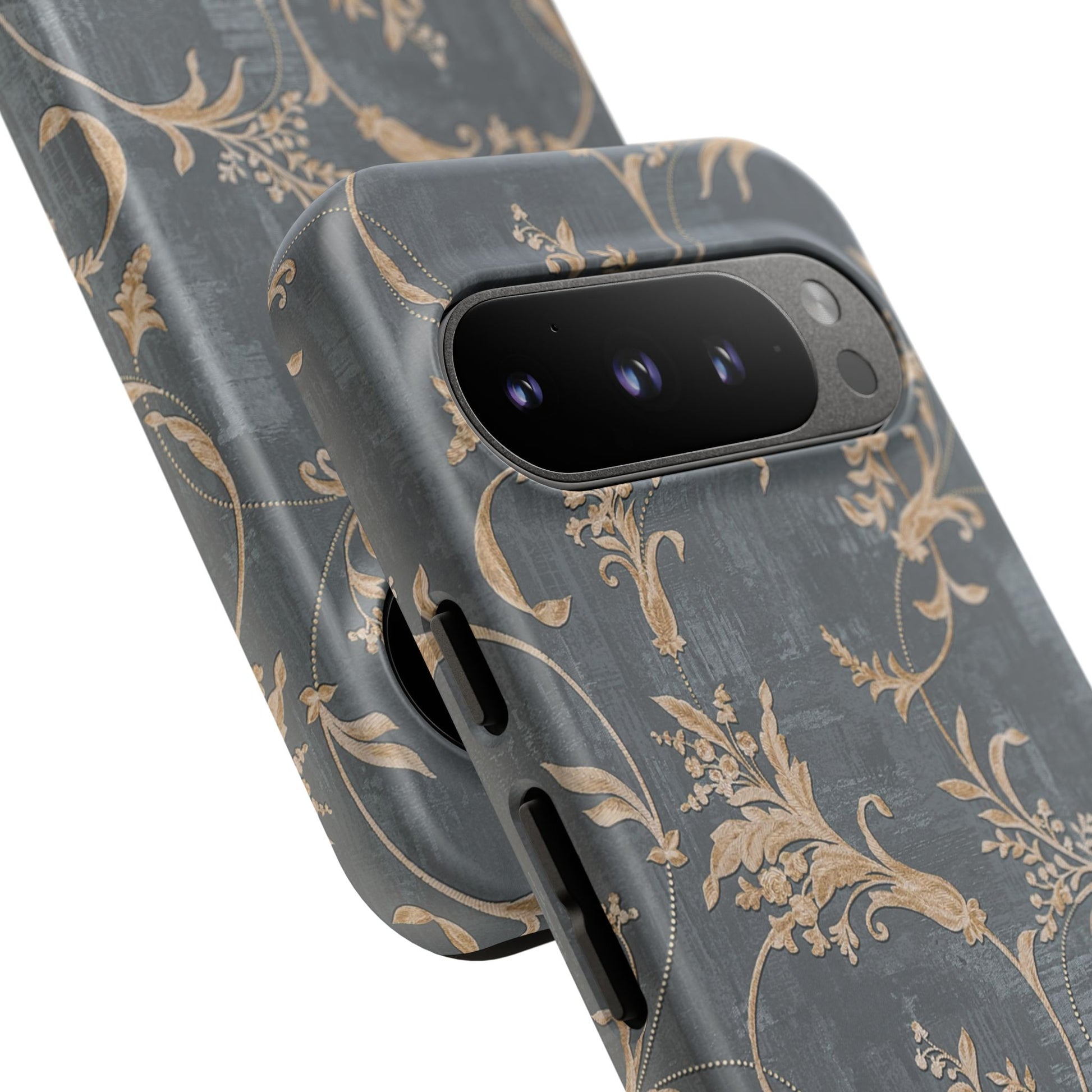Old-Fashioned Flower Phone Case – Aesthetic Protective Cover for iPhone & Samsung - JGUS