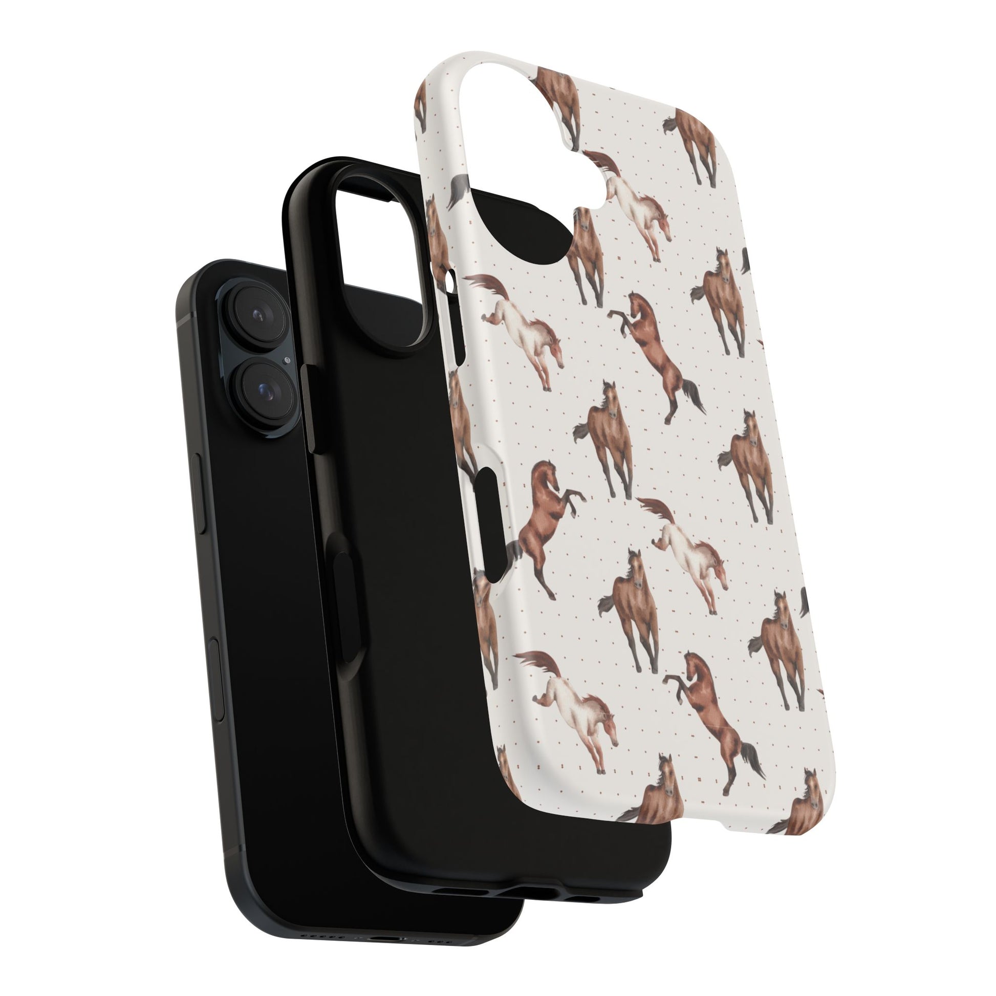 Wild Mustang Horse Pattern Phone Case – Stylish, Protective & Eco-Friendly - JGUS