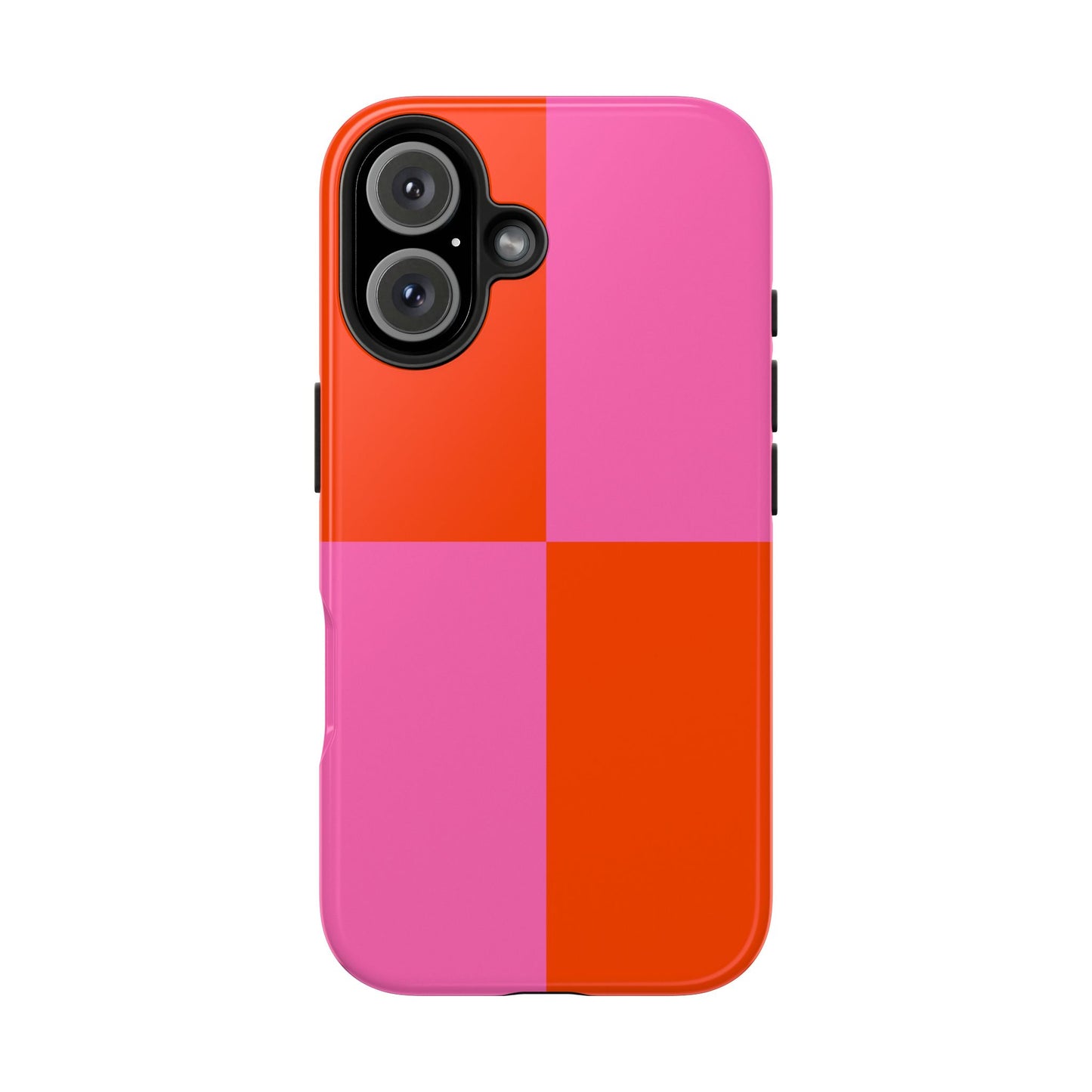 Plaid Sunset Orange & Pink Phone Case