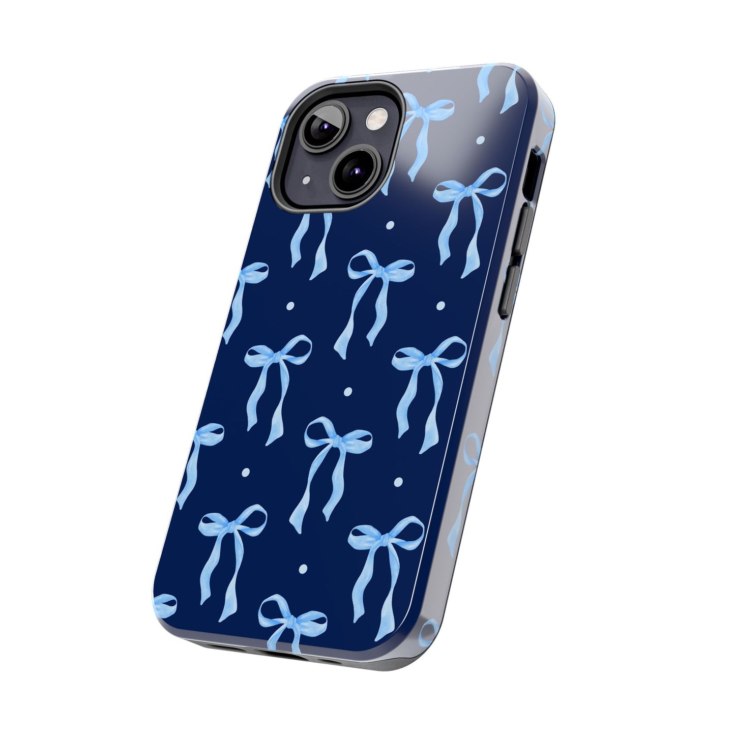 Bows and Blues Phone Case – Cute & Durable Bow Print Case for iPhone & Samsung
