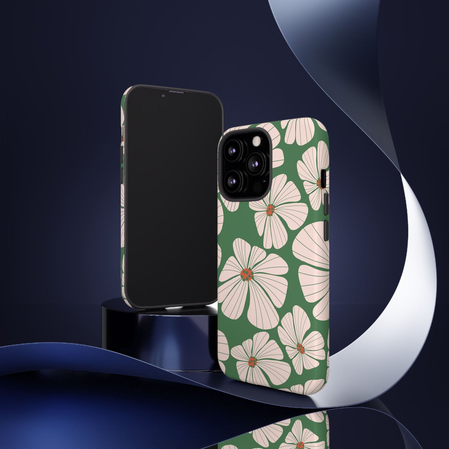 Retro Floral Abstract Phone Case – Vintage 70s & 80s Aesthetic for iPhone & Samsung - JGUS
