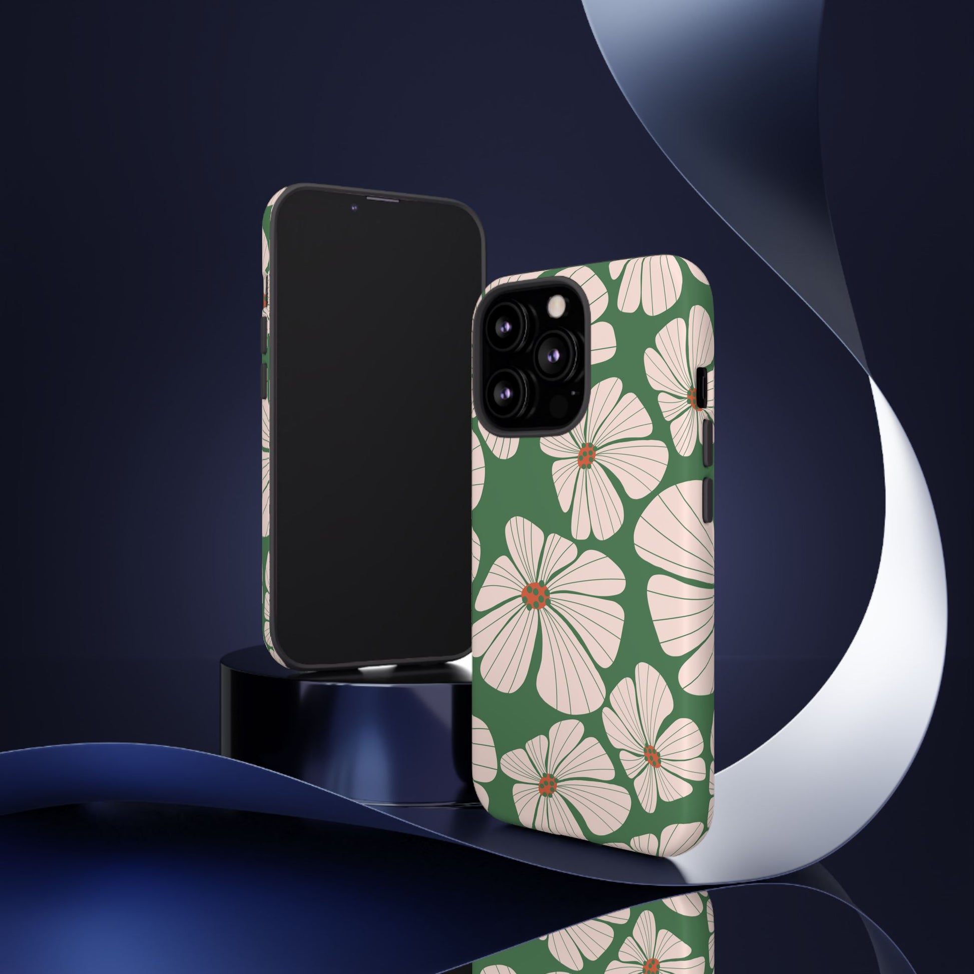 Retro Floral Abstract Phone Case – Vintage 70s & 80s Aesthetic for iPhone & Samsung - JGUS