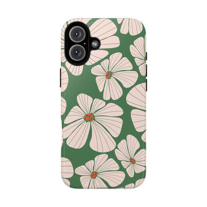 Retro Floral Abstract Phone Case – Vintage 70s & 80s Aesthetic for iPhone & Samsung - JGUS