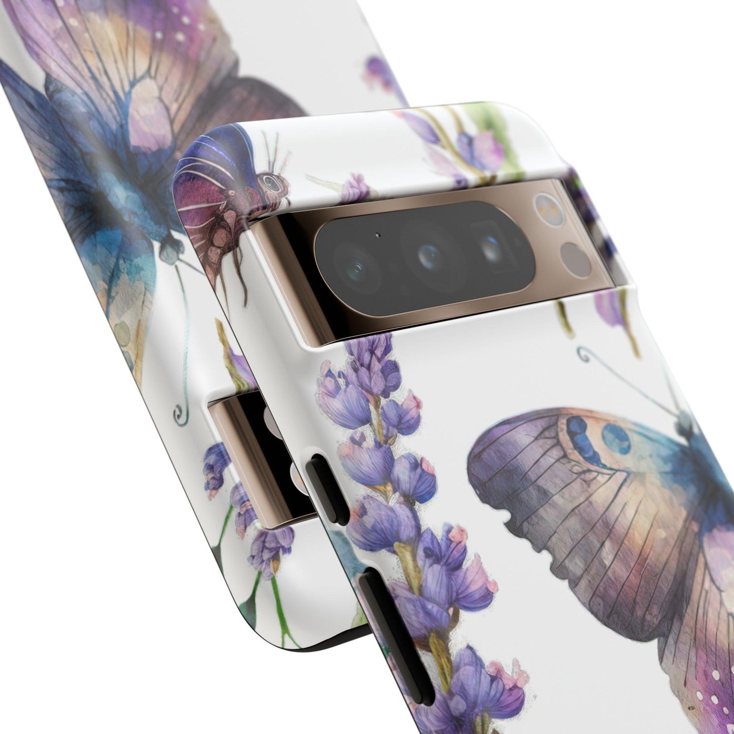 Lavender Butterfly Protective Phone Case